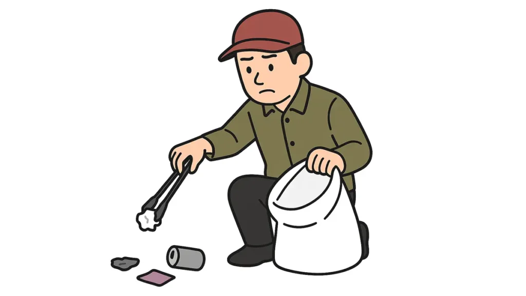 ゴミは必ず持ち帰る