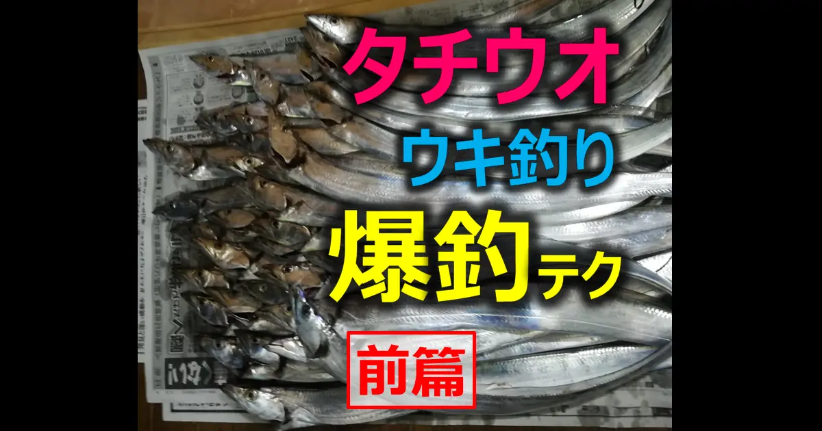 時期・場所・タックル】タチウオのウキ釣り爆釣のポイント 【前篇