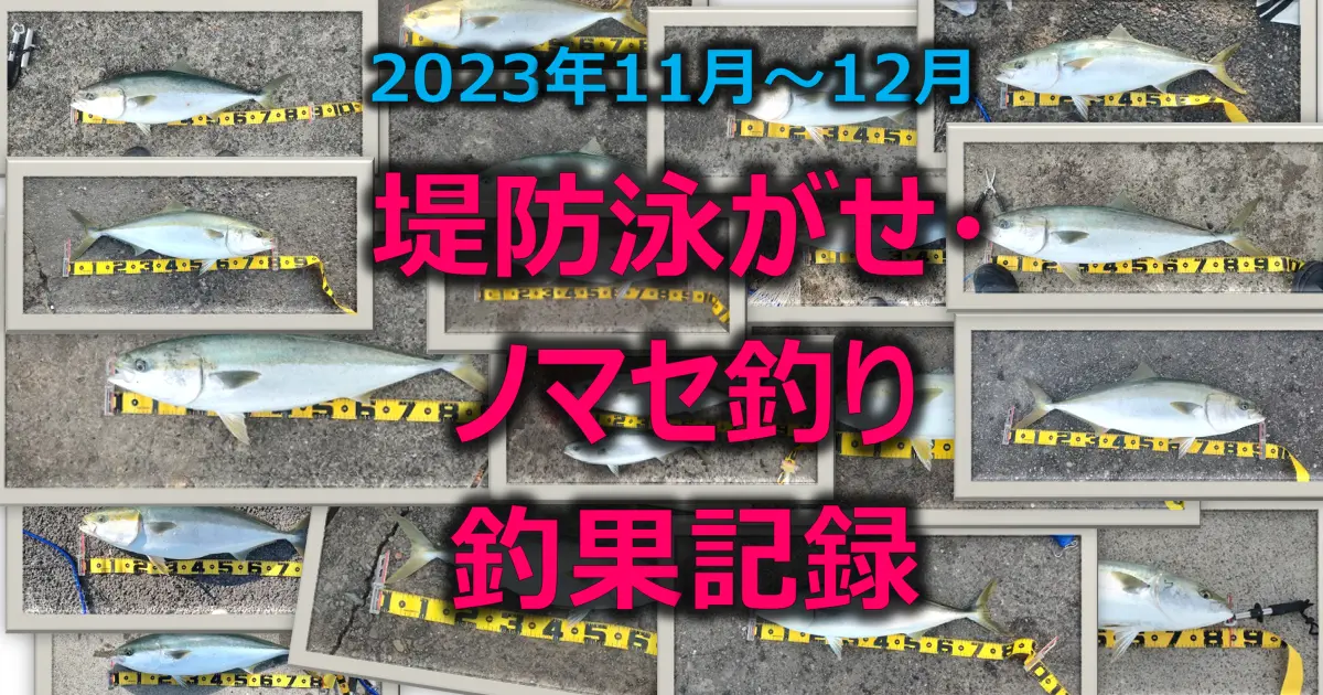 大阪湾堤防泳がせ釣り釣果記録