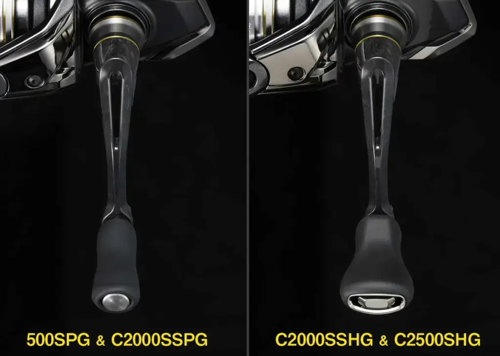 25ソアレXRのハンドル部分。軽量化の工夫がされている。