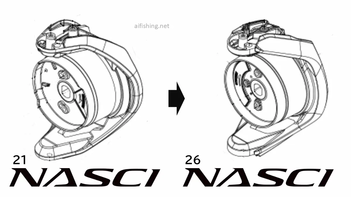 21ナスキーと26ナスキーのローター