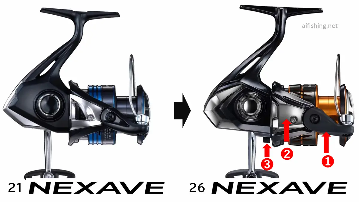 21ネクサーブと26ネクサーブの外観（ラインローラー側）